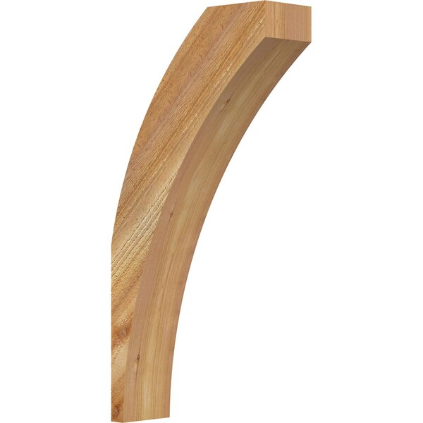 Ekena Millwork 4"W x 12"D x 24"H Thorton Rough Sawn Knee Brace, Western Red Cedar BRC04X12X24THR00RWR - main